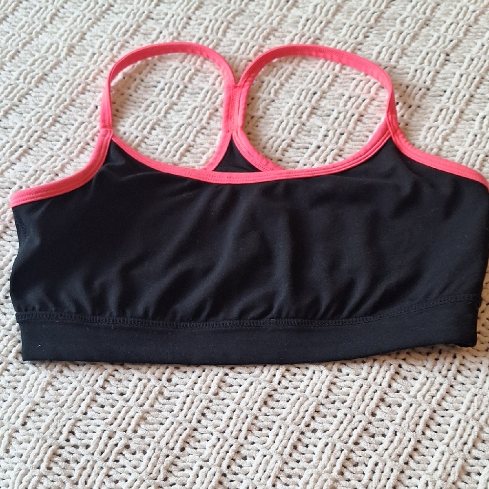 Gapbody Black and Pink Women's Sports Bra Size S